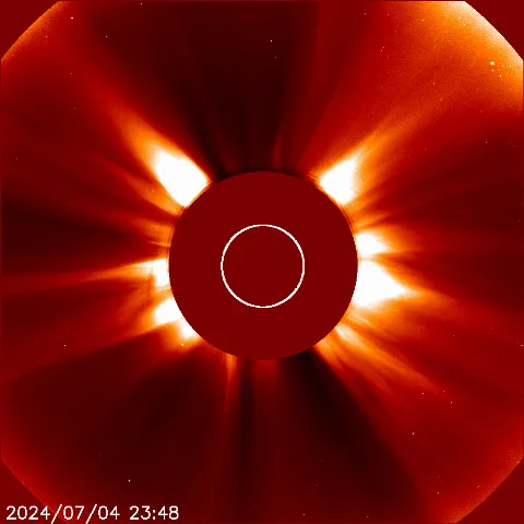 Image of solar wind