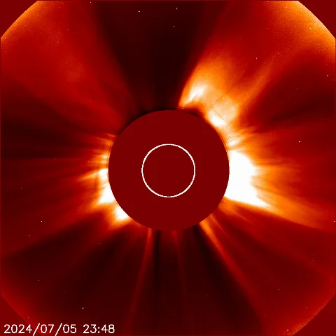 Image of solar wind