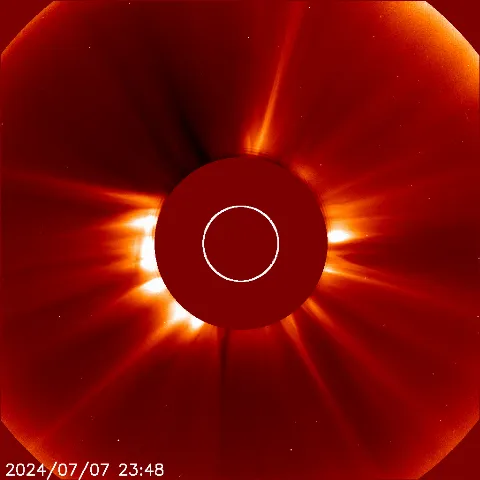 Image of solar wind