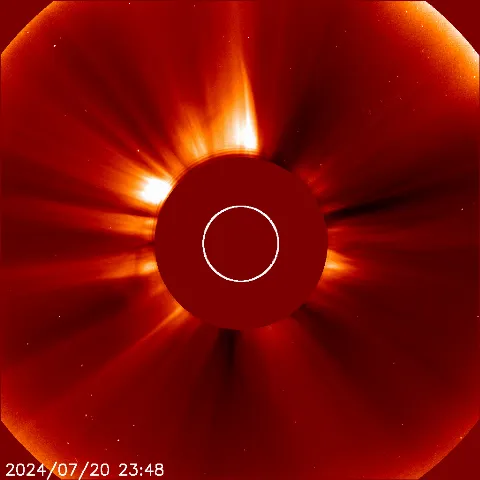 Image of solar wind