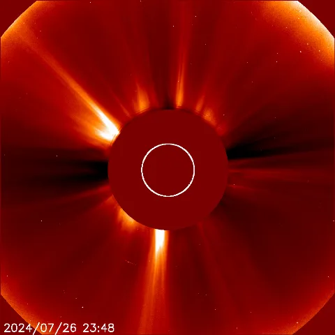 Image of solar wind