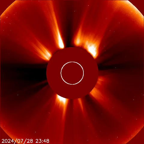 Image of solar wind