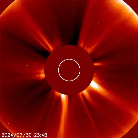 Image of solar wind