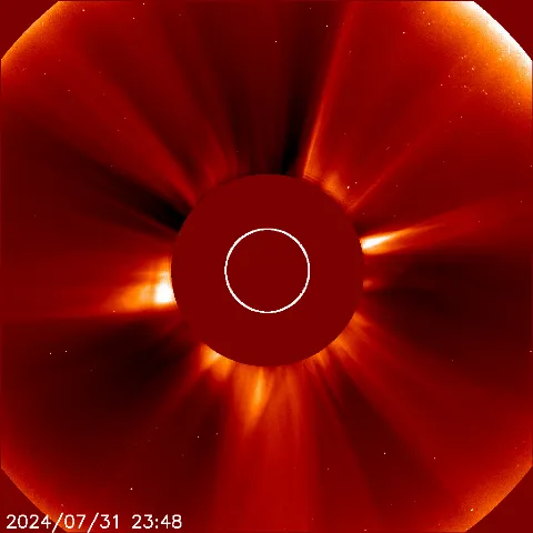 Image of solar wind