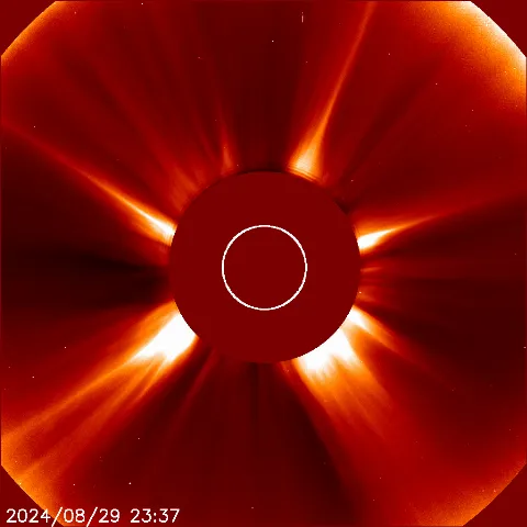 Image of solar wind