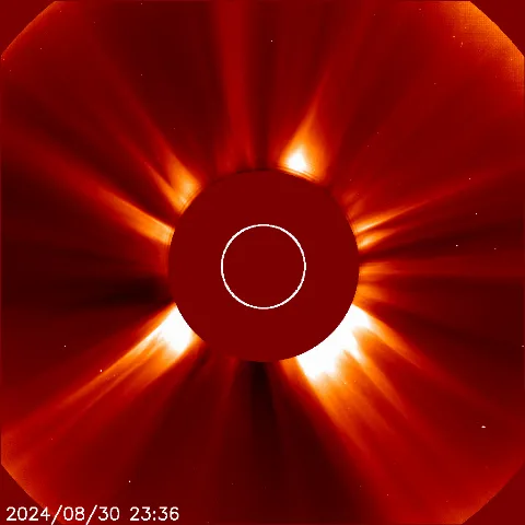 Image of solar wind