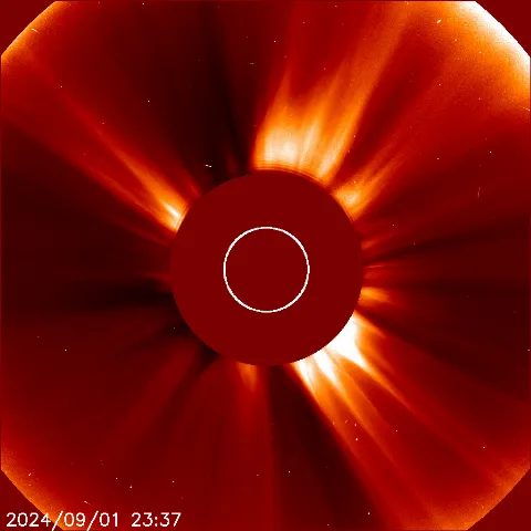 Image of solar wind