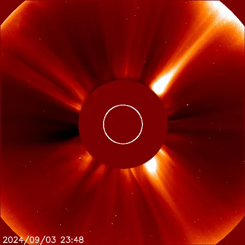 Image of solar wind