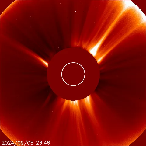 Image of solar wind