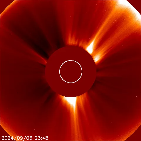 Image of solar wind