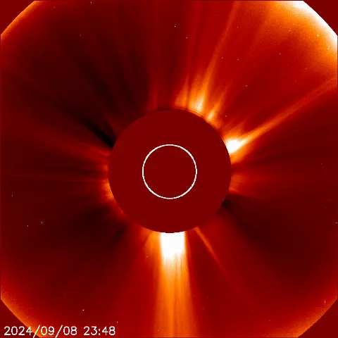 Image of solar wind