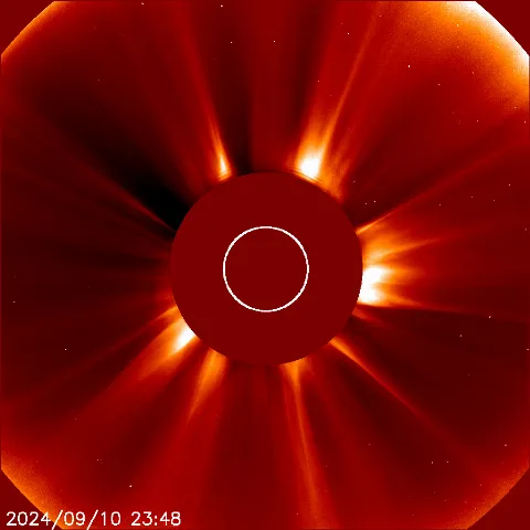 Image of solar wind