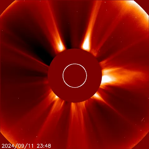 Image of solar wind