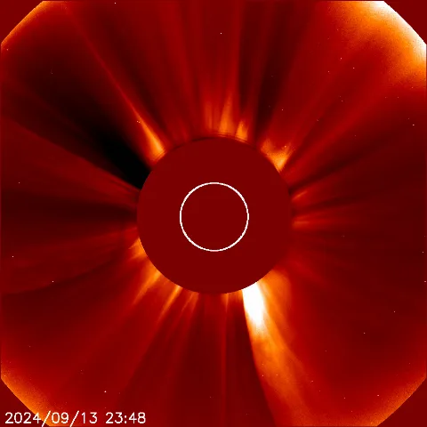 Image of solar wind