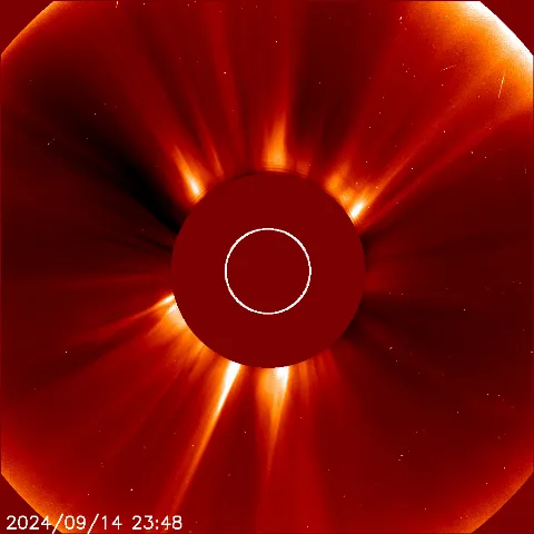 Image of solar wind