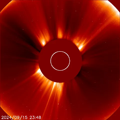 Image of solar wind