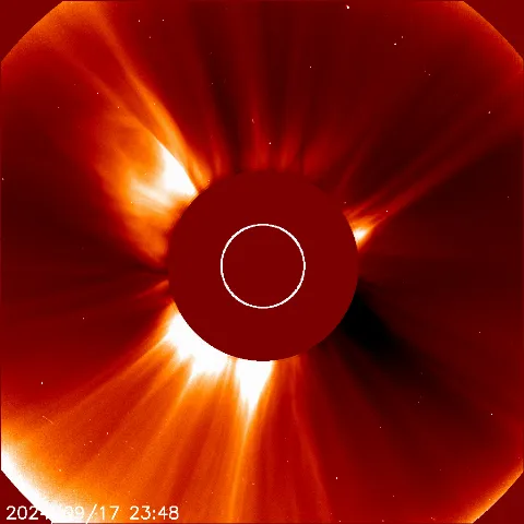 Image of solar wind