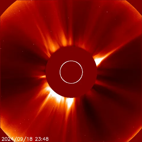 Image of solar wind