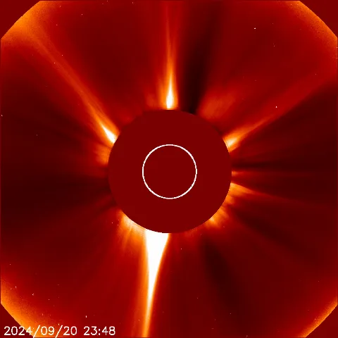 Image of solar wind