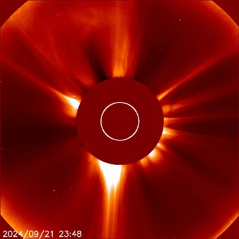 Image of solar wind