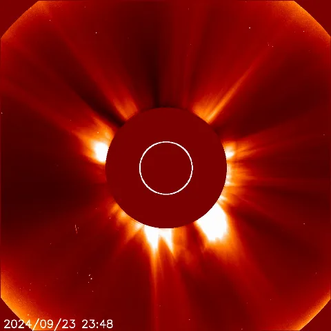 Image of solar wind