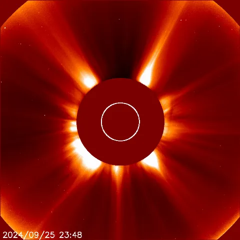 Image of solar wind