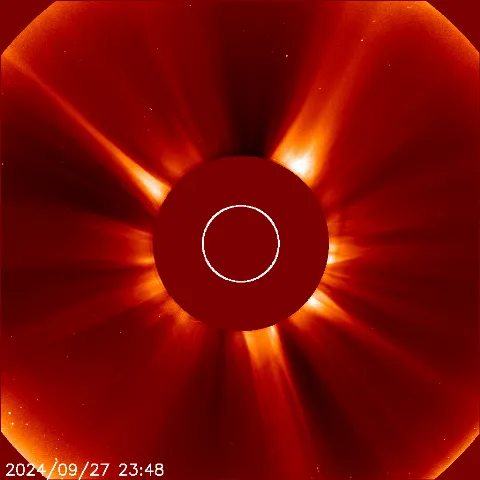 Image of solar wind