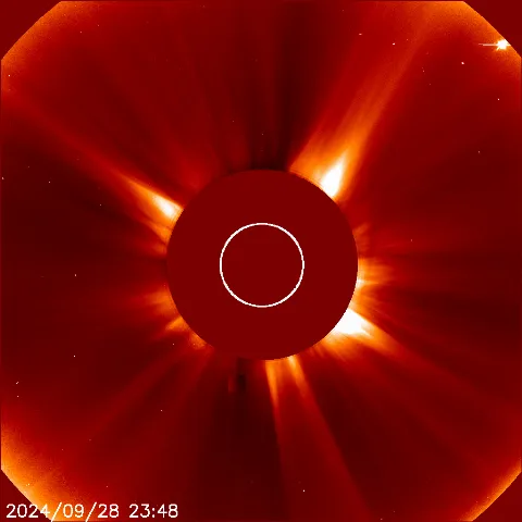 Image of solar wind