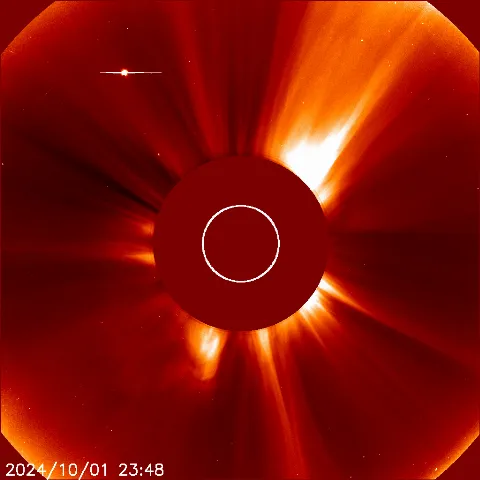 Image of solar wind