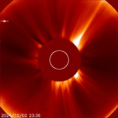 Image of solar wind