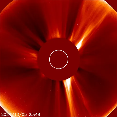 Image of solar wind