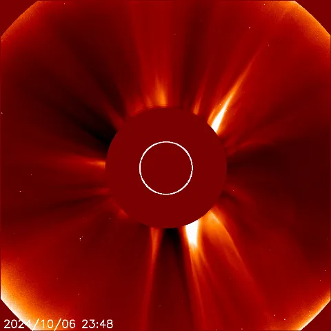 Image of solar wind