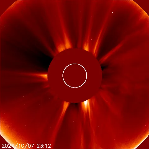 Image of solar wind