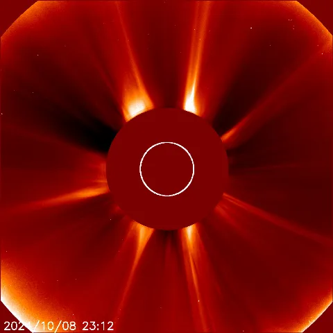 Image of solar wind