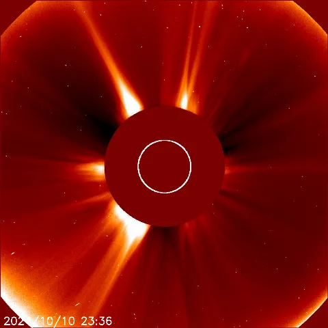 Image of solar wind