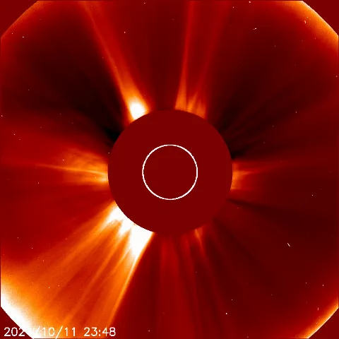 Image of solar wind