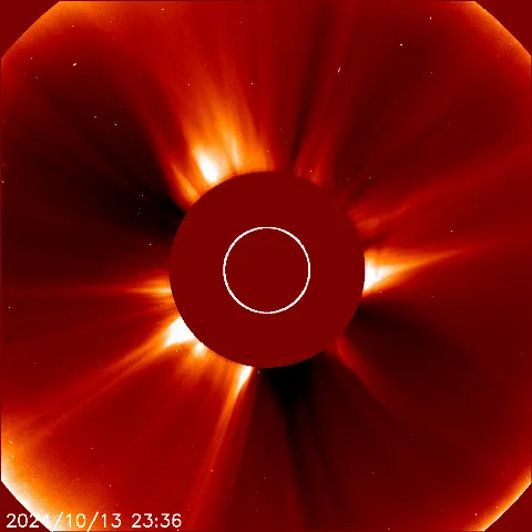 Image of solar wind