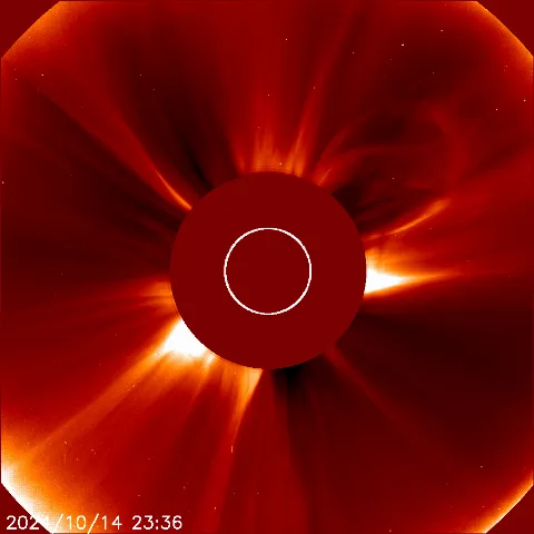 Image of solar wind