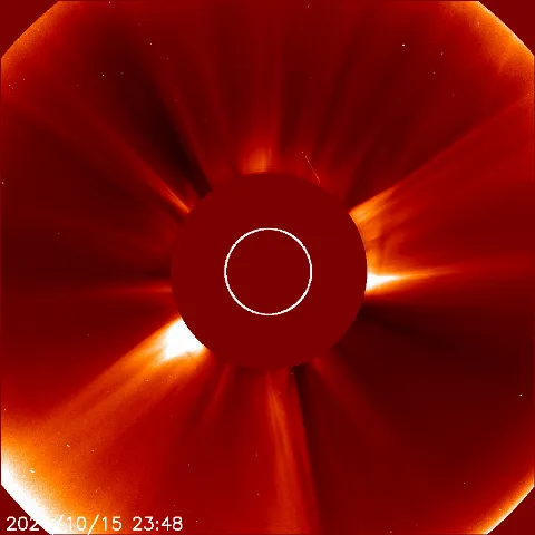 Image of solar wind