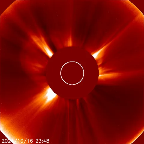 Image of solar wind