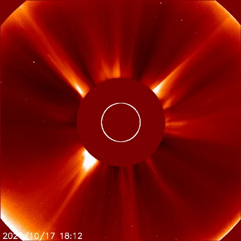 Image of solar wind