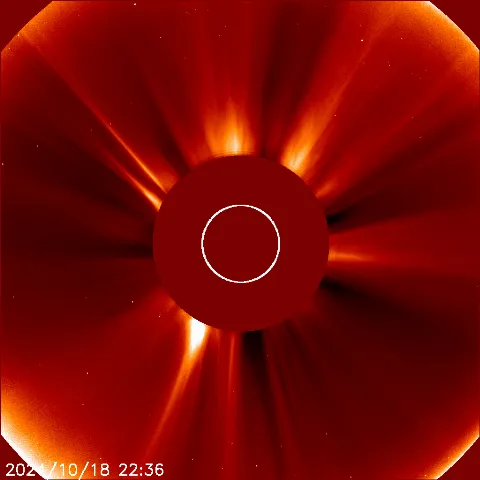 Image of solar wind