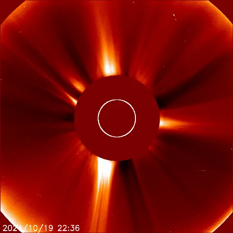 Image of solar wind