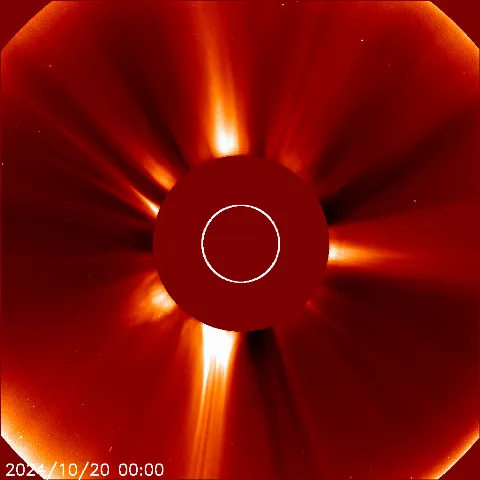 Image of solar wind