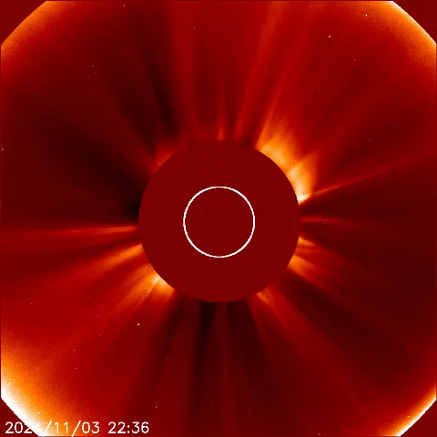 Image of solar wind