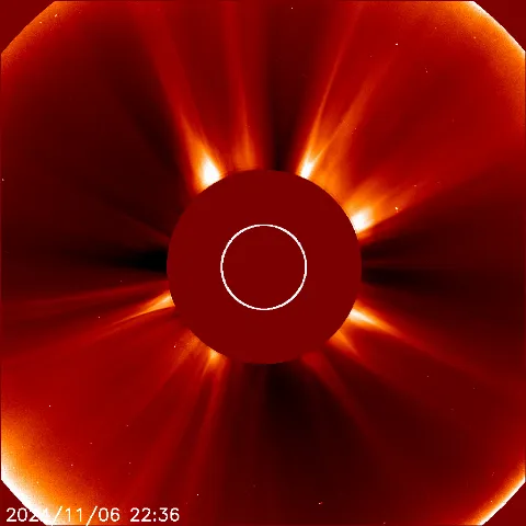 Image of solar wind