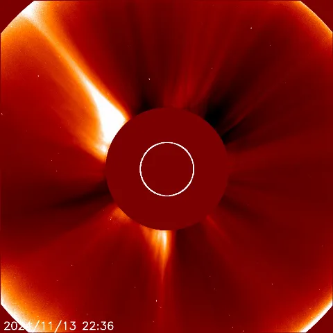 Image of solar wind