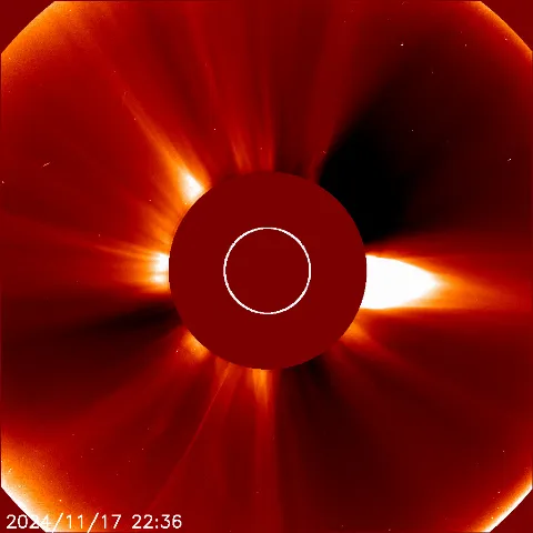 Image of solar wind