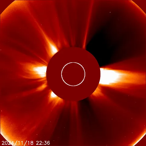 Image of solar wind