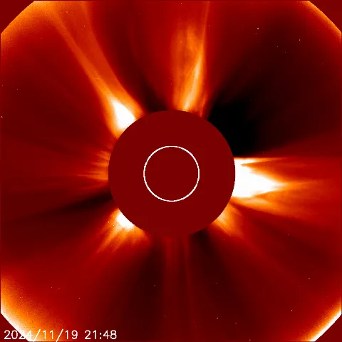 Image of solar wind